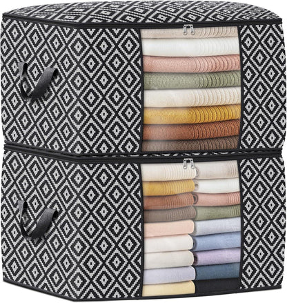 Large Clothes Storage Bins Foldable Organization and Storage Bags