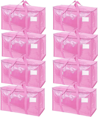 Extra Large Moving Bags Heavy Duty with Zippers & Carrying Handles
