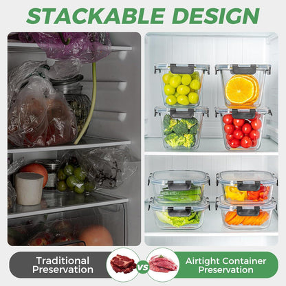 Glass Soup Containers with Lids