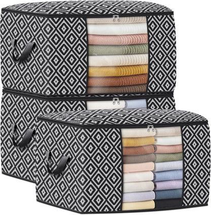 Large Clothes Storage Bins Foldable Organization and Storage Bags