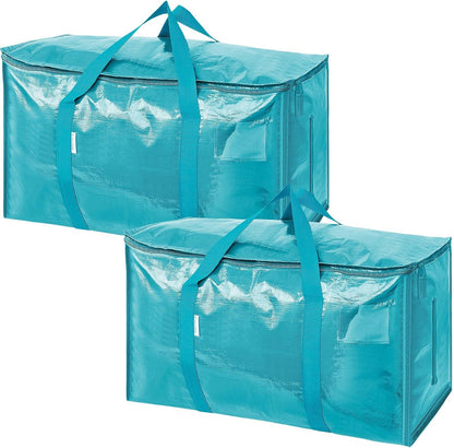 Extra Large Moving Bags Heavy Duty with Zippers & Carrying Handles