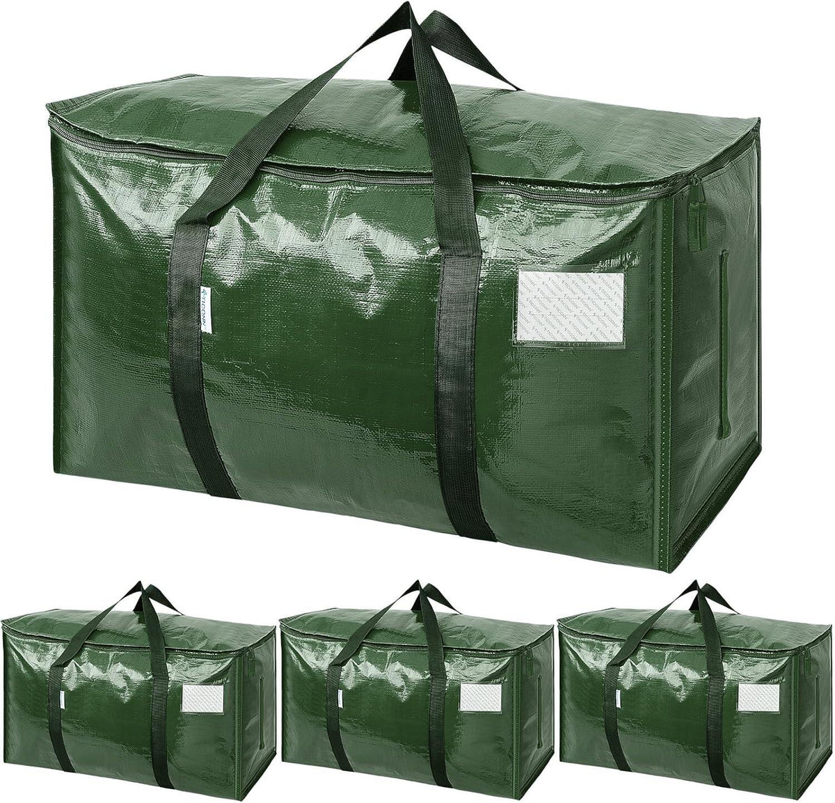 Extra Large Moving Bags Heavy Duty with Zippers & Carrying Handles