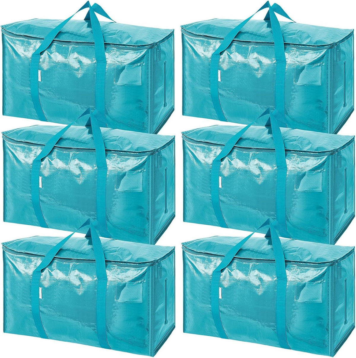 Extra Large Moving Bags Heavy Duty with Zippers & Carrying Handles