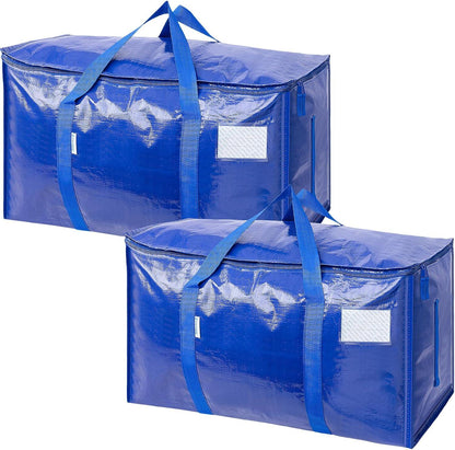 Extra Large Moving Bags Heavy Duty with Zippers & Carrying Handles