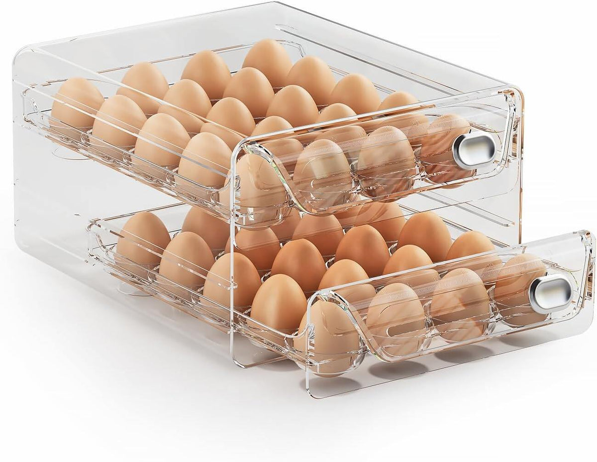 Egg Holder for Fridge, Egg Container for Refrigerator