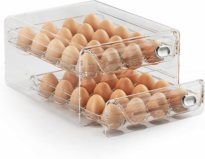 Egg Holder for Fridge, Egg Container for Refrigerator