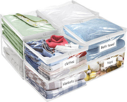 Plastic Storage Bags with Easy-Glide Zipper