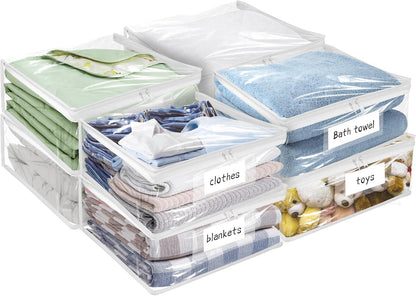 Plastic Storage Bags with Easy-Glide Zipper