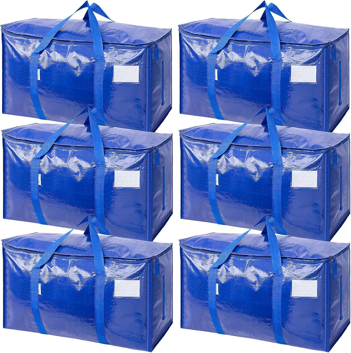 Extra Large Moving Bags Heavy Duty with Zippers & Carrying Handles