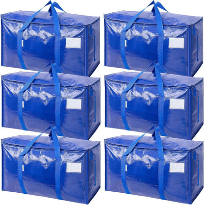 Extra Large Moving Bags Heavy Duty with Zippers & Carrying Handles