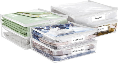Plastic Storage Bags with Easy-Glide Zipper