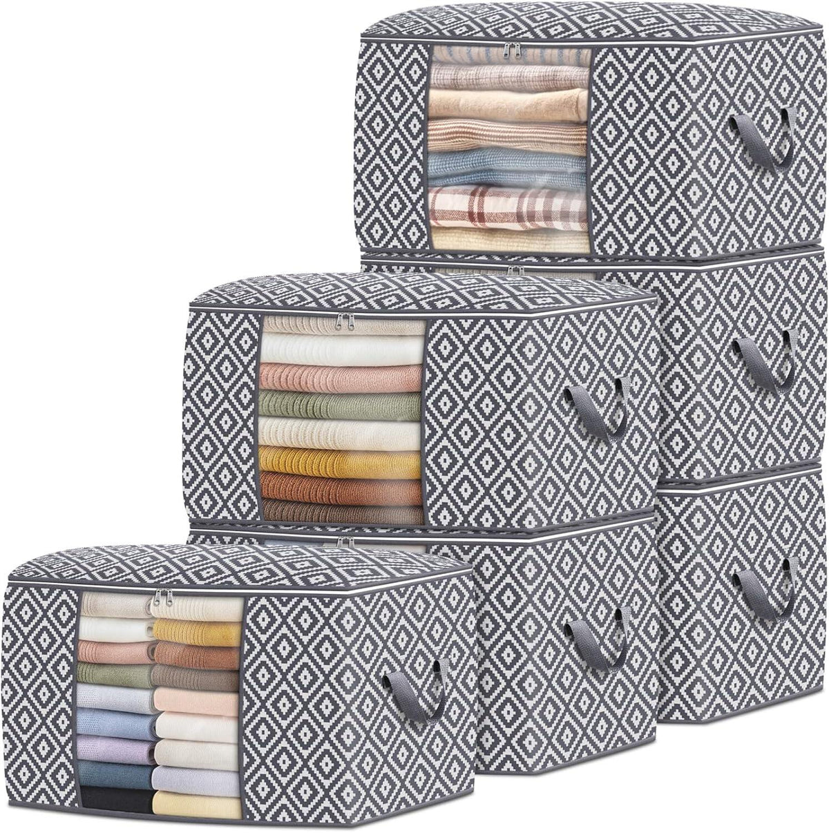 Large Clothes Storage Bins Foldable Organization and Storage Bags
