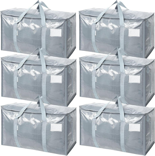 Extra Large Moving Bags Heavy Duty with Zippers & Carrying Handles