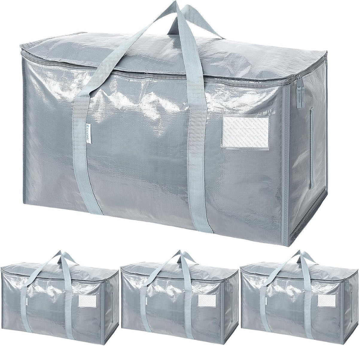 Extra Large Moving Bags Heavy Duty with Zippers & Carrying Handles