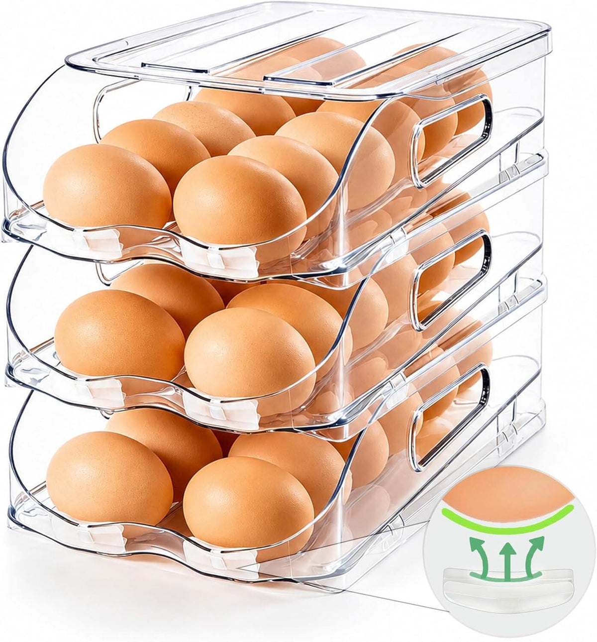 Automatic Steady Rolling Egg Container