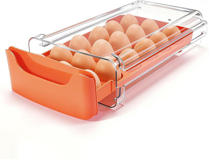 Egg-Holder for Fridge, 18-Count Egg-Storage for Refrigerator Countertop