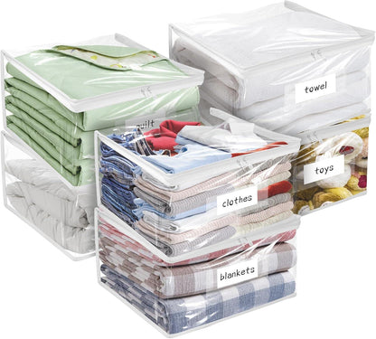 Plastic Storage Bags with Easy-Glide Zipper