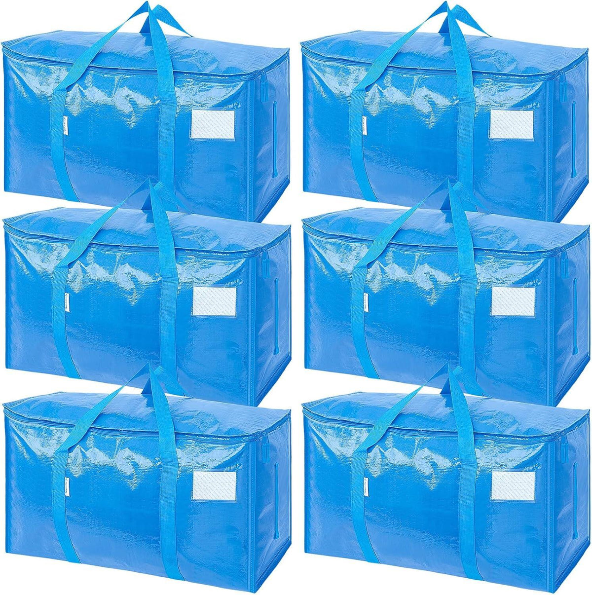 Extra Large Moving Bags Heavy Duty with Zippers & Carrying Handles