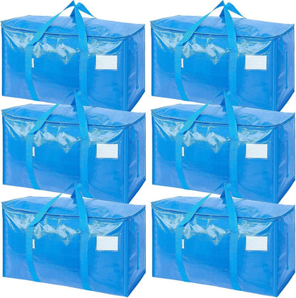 Extra Large Moving Bags Heavy Duty with Zippers & Carrying Handles