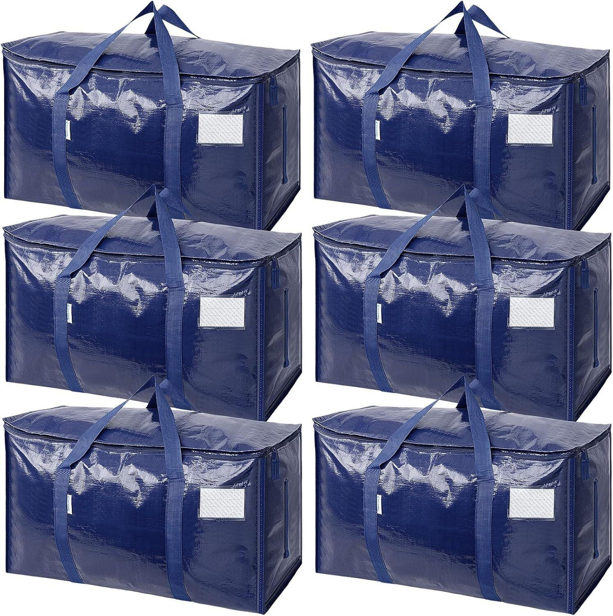 Extra Large Moving Bags Heavy Duty with Zippers & Carrying Handles