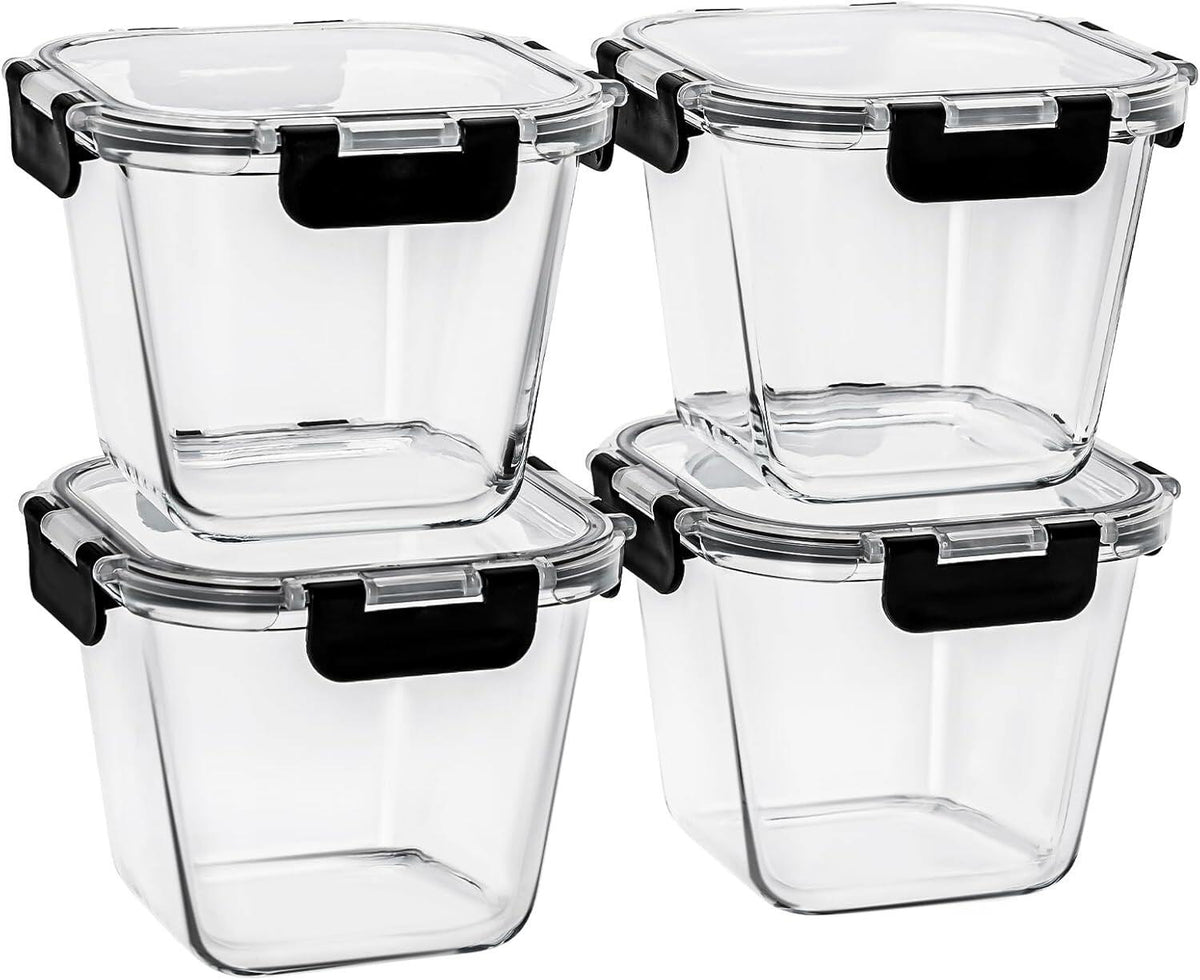 Glass Soup Containers with Lids