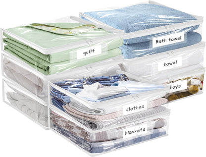 Plastic Storage Bags with Easy-Glide Zipper