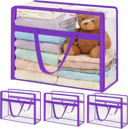 Blanket Storage Bags  Extra Large Plastic Vinyl Clear Storage Bag for Clothes