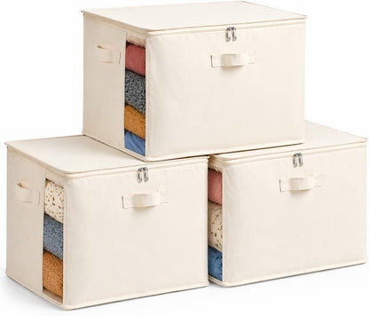 Large Canvas Comforter Storage Bags for Clothes Sweater Clothes Organizer