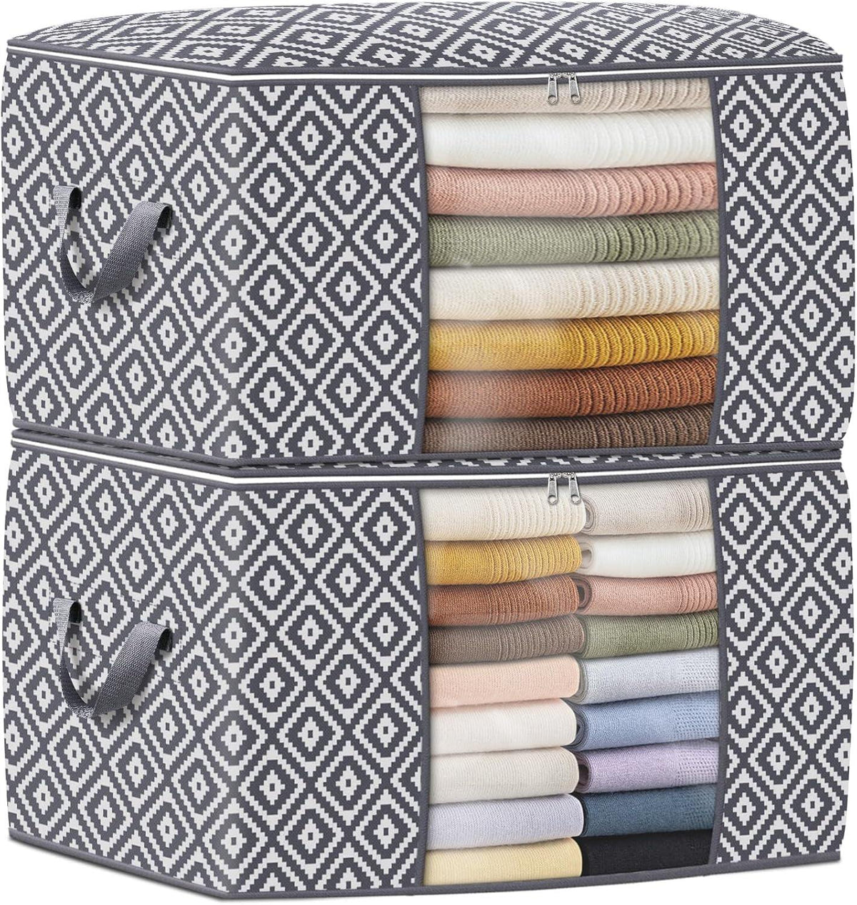 Large Clothes Storage Bins Foldable Organization and Storage Bags