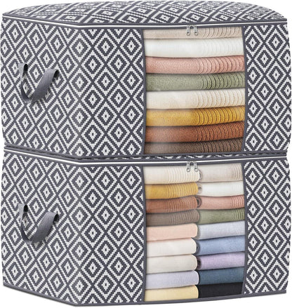 Large Clothes Storage Bins Foldable Organization and Storage Bags