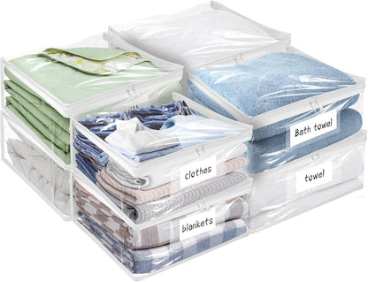 Plastic Storage Bags with Easy-Glide Zipper
