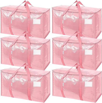 Extra Large Moving Bags Heavy Duty with Zippers & Carrying Handles
