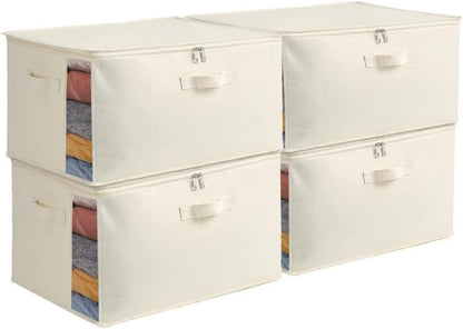 Large Canvas Comforter Storage Bags for Clothes Sweater Clothes Organizer