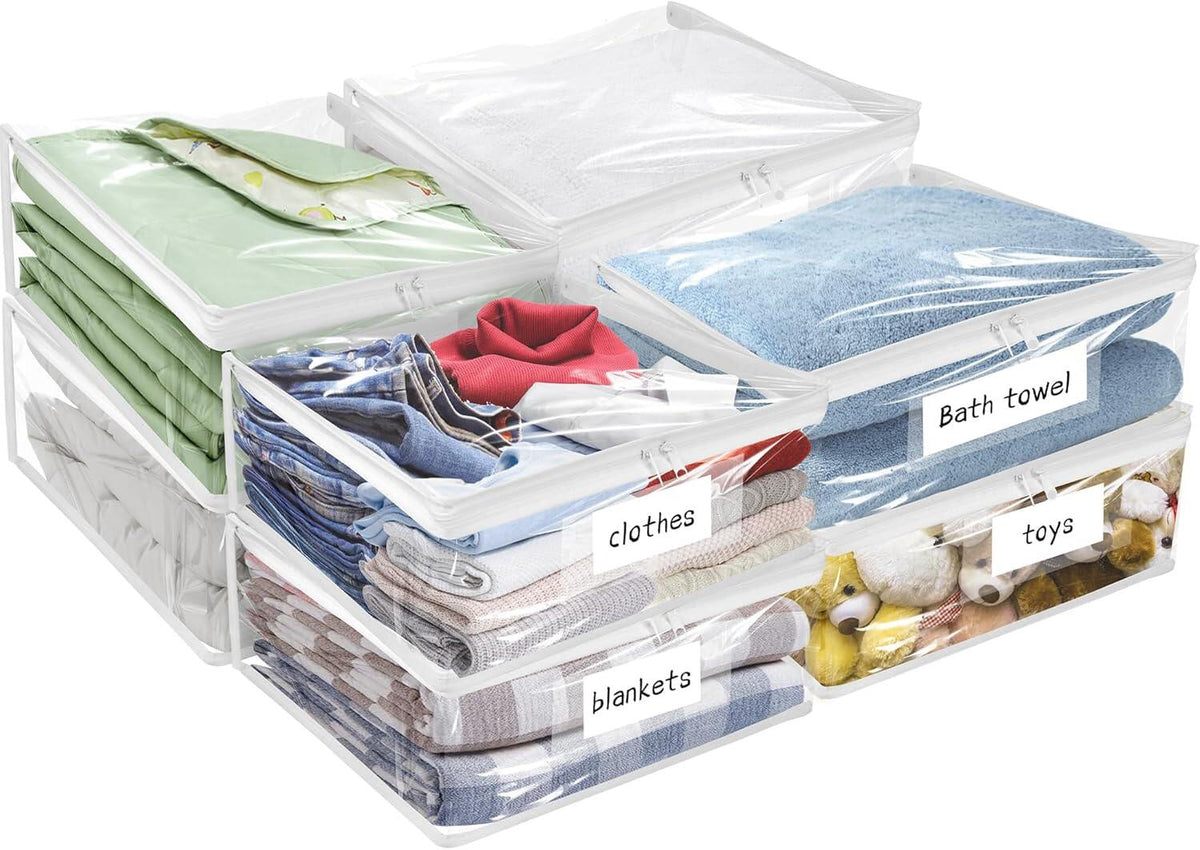 Plastic Storage Bags with Easy-Glide Zipper