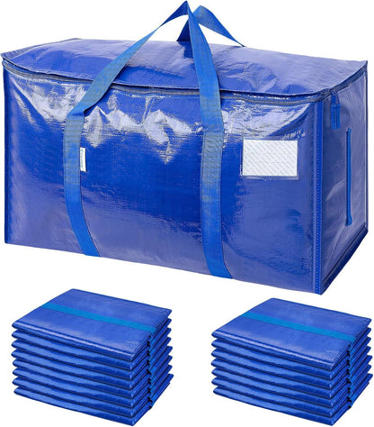 Extra Large Moving Bags Heavy Duty with Zippers & Carrying Handles