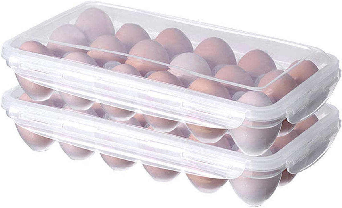 4 Pack Covered Egg Holders,Egg Holder For Refrigerator