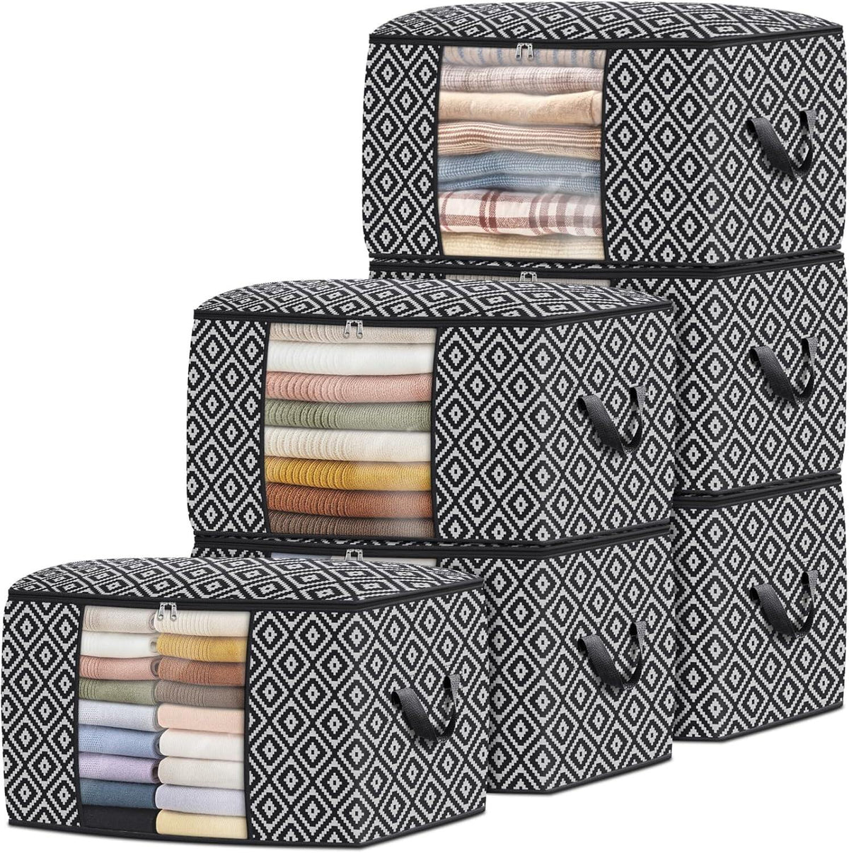Large Clothes Storage Bins Foldable Organization and Storage Bags