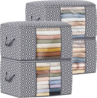 Large Clothes Storage Bins Foldable Organization and Storage Bags
