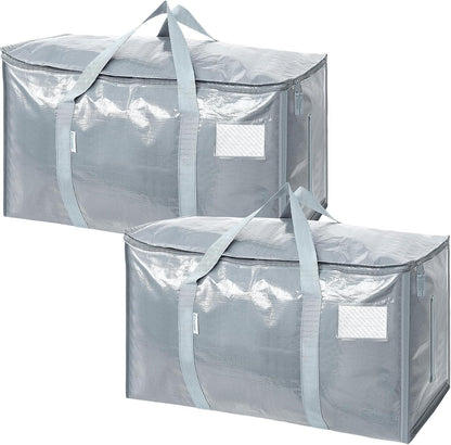 Extra Large Moving Bags Heavy Duty with Zippers & Carrying Handles