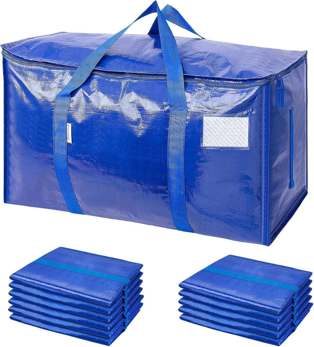 Extra Large Moving Bags Heavy Duty with Zippers & Carrying Handles