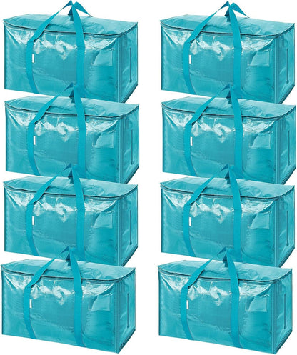 Extra Large Moving Bags Heavy Duty with Zippers & Carrying Handles