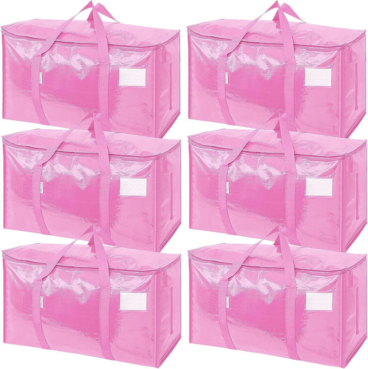 Extra Large Moving Bags Heavy Duty with Zippers & Carrying Handles