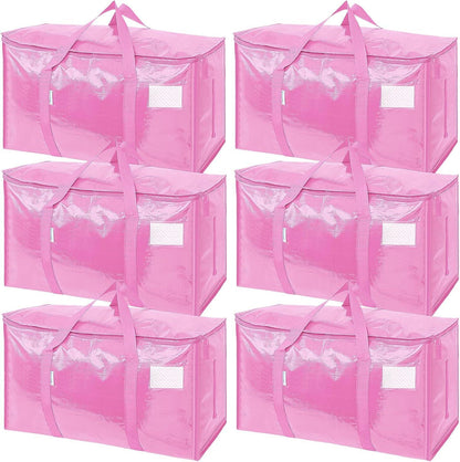 Extra Large Moving Bags Heavy Duty with Zippers & Carrying Handles