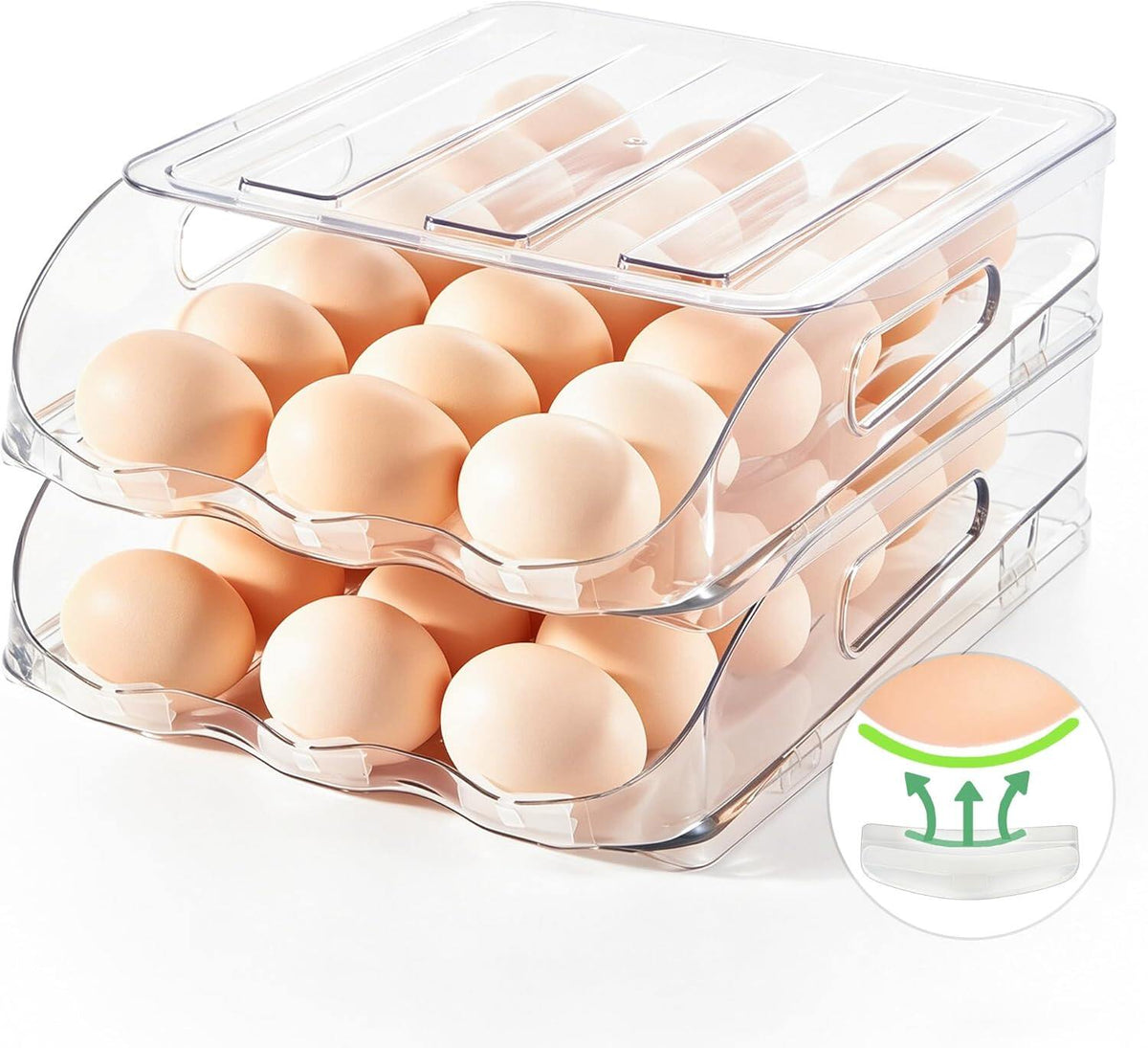 Automatic Steady Rolling Egg Container