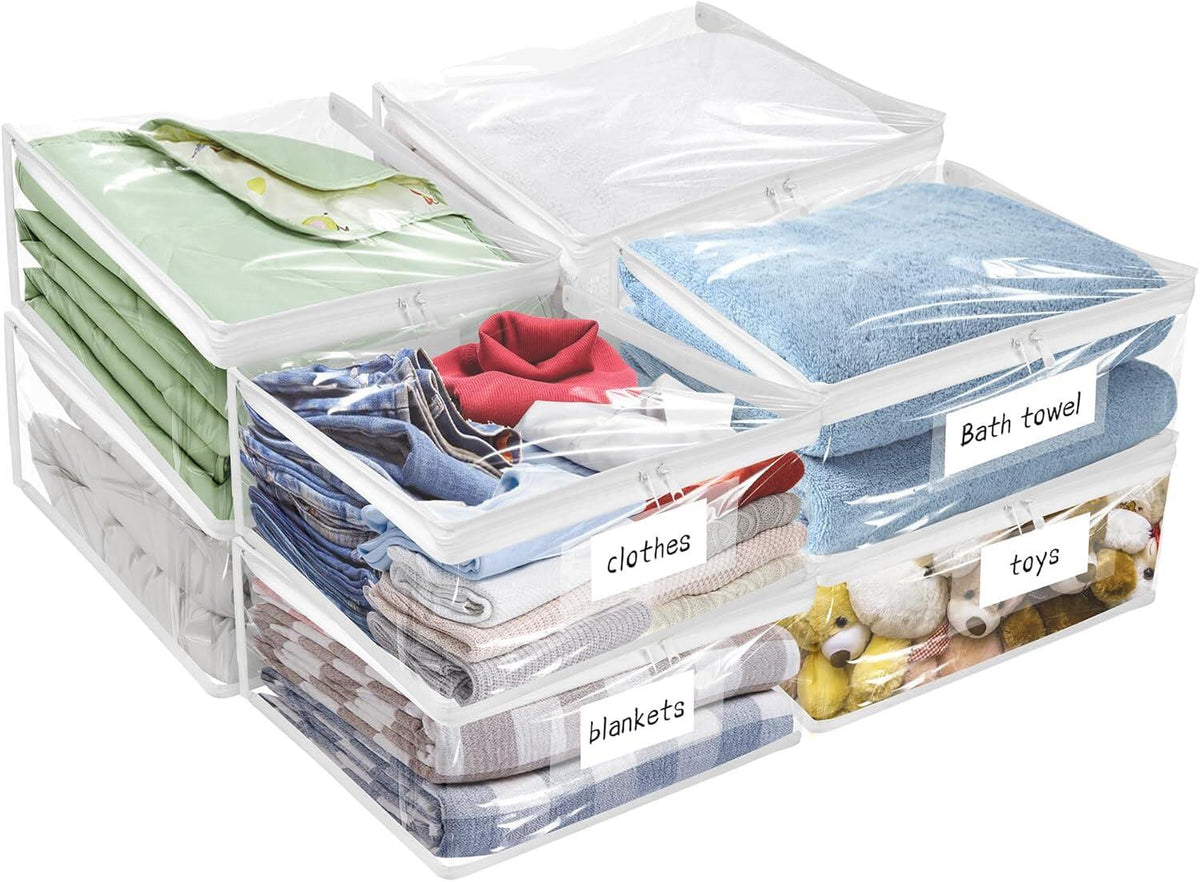 Plastic Storage Bags with Easy-Glide Zipper