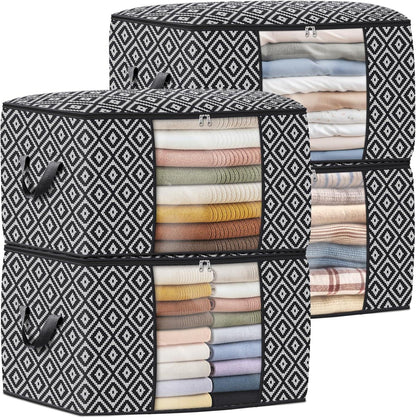 Large Clothes Storage Bins Foldable Organization and Storage Bags